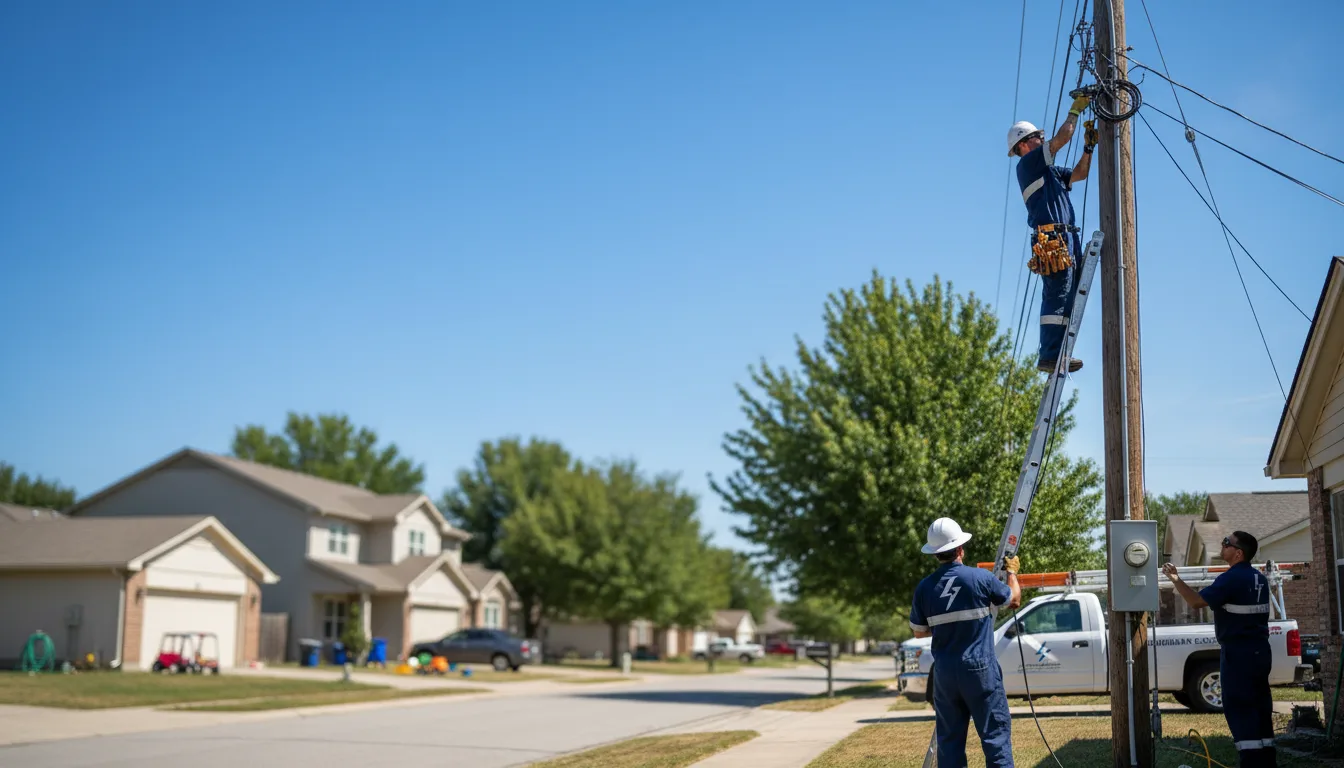 Residential electrician providing installation services in Hollywood, MD
